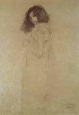Porträt einer jungen Frau Gustav Klimt
